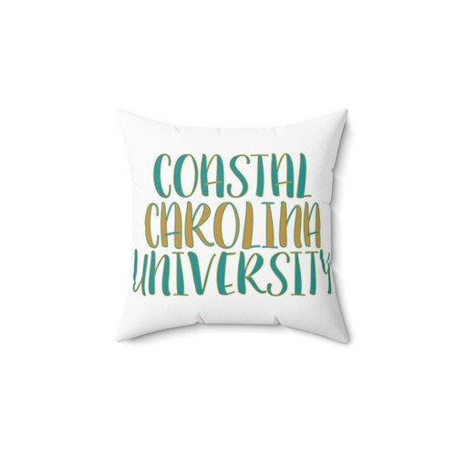 Coastal Carolina University Teal Pillow