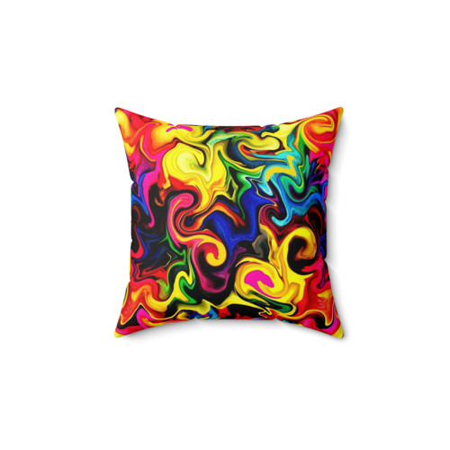 Colorful Abstract Accent Pillow
