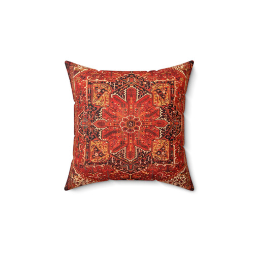 Antique Persian Rug Patterned Pillow