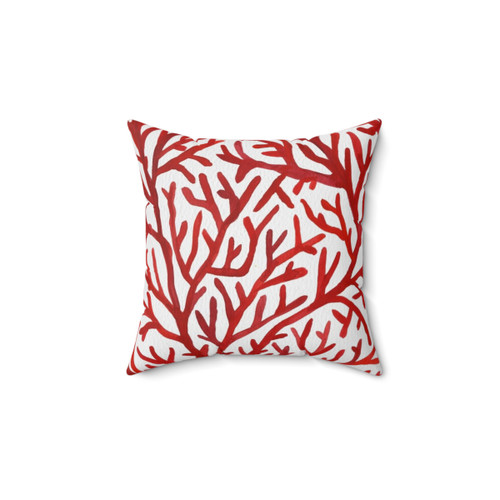 Watercolor Coral Reef Decorative Pillow