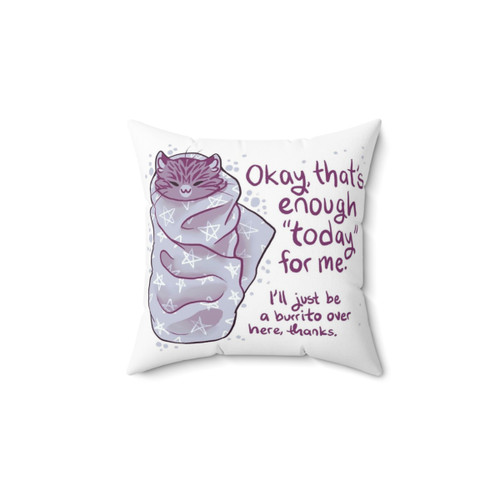 Purrito Burrito Cat Pillow - Soft, Cozy Kitten Cushion