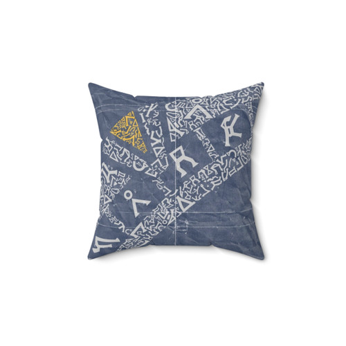 Earth (Navy) Pillow - Sci-Fi Typography Art