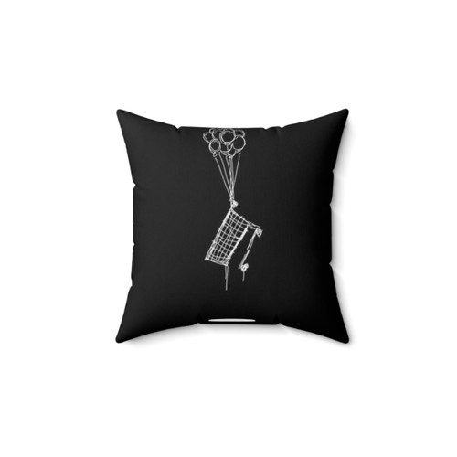 NF Cart and Balloons Decorative Pillow