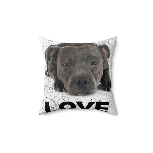 Blue Staffordshire Bull Terrier Pillow