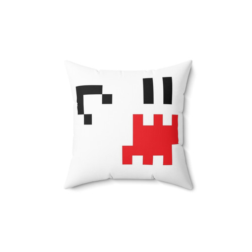 8-Bit Ghost Pillow - Retro Gaming Decor