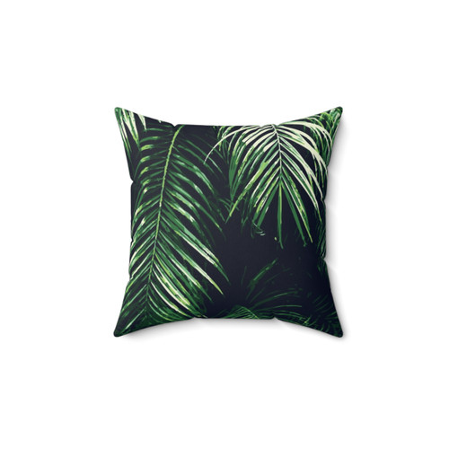 Tropical Palm Leaves Decorative Pillow