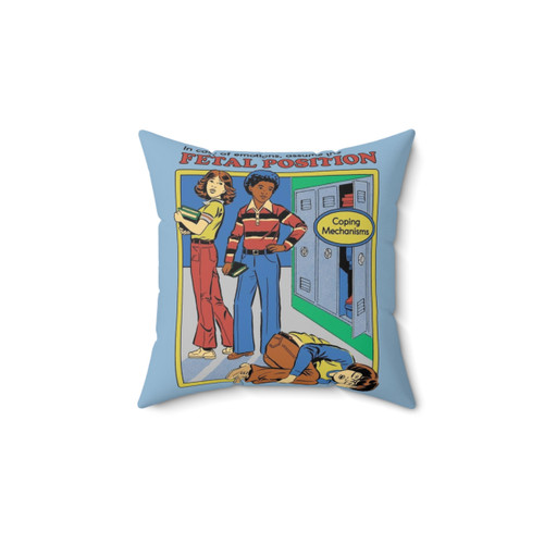 Retro Fetal Position Pillow - Funny Nostalgic Decor