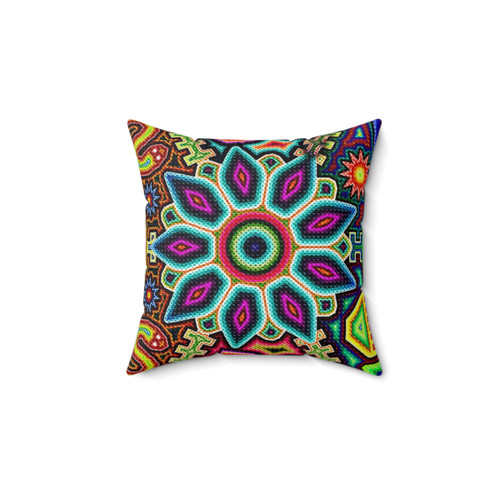 Huichol Art Decorative Throw Pillow