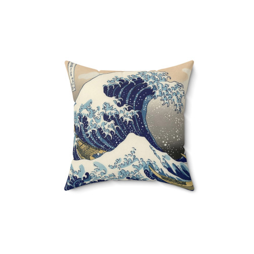 Great Wave Off Kanagawa Pillow - Iconic Japanese Artwork