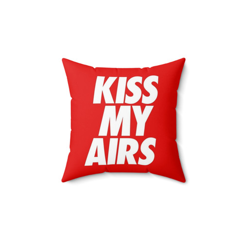 Kiss My Airs Pillow - Stylish Sneaker-Inspired Home Decor