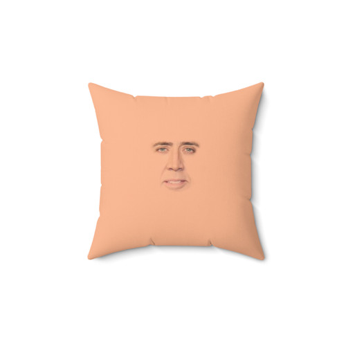 Funny Nicolas Cage Face Pillow