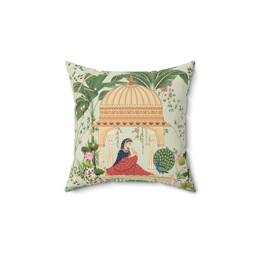 Vintage Mughal Queen Garden Pillow