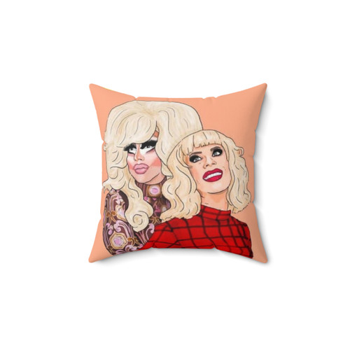 Trixie and Katya Drag Queen Pillow