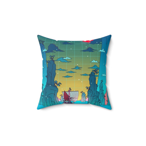 Surreal Adventure Pillow - Soft and Cozy Home Decor