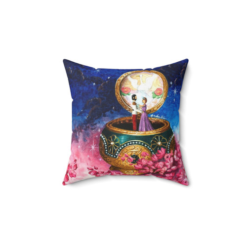 Anastasia Music Box Throw Pillow