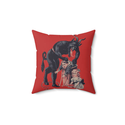 Merry Christmas Krampus Pillow