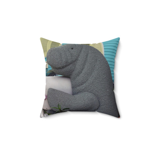 Manatee Mailbox Decorative Throw Pillow