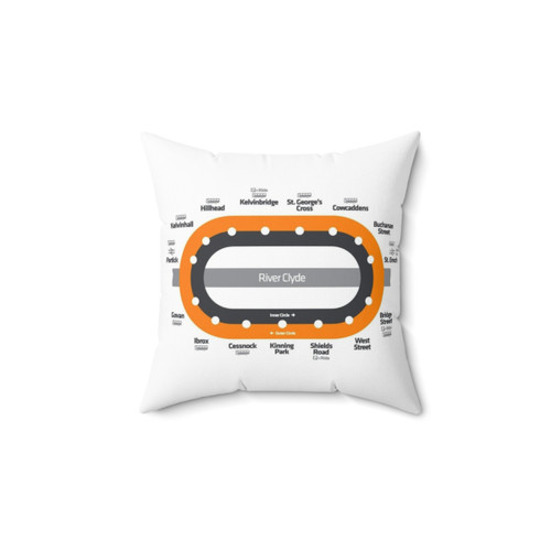 Scotland Train Map Subway Throw Pillow