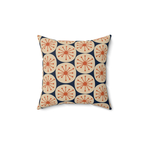 Retro Dots Midcentury Modern Pattern Pillow