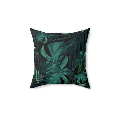 Tropical Jungle Leaves Pattern Pillow