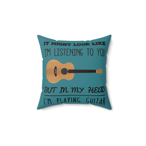 Acoustic Guitar Themed Pillow
