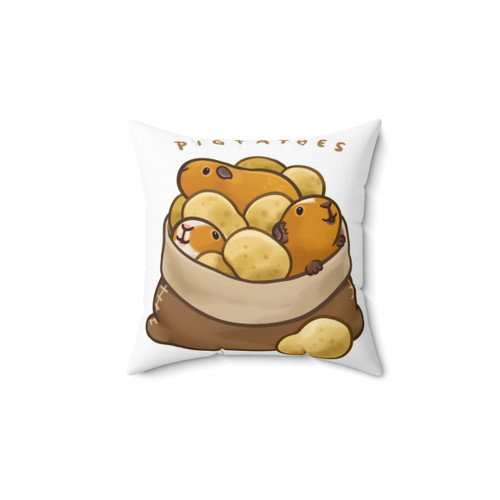 Adorable guinea pig pillow with potato design
