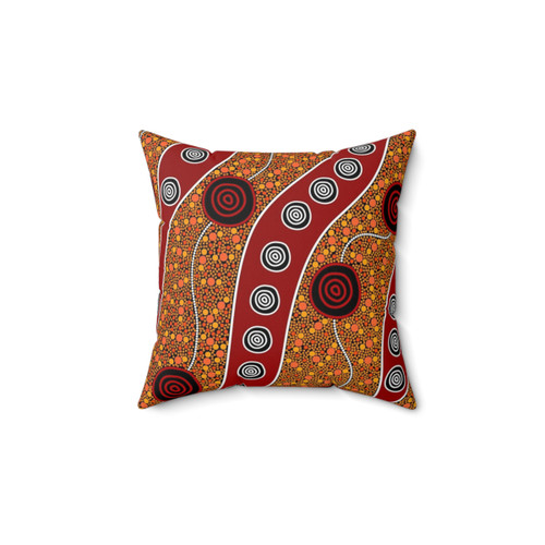 Authentic Aboriginal Art Pillow