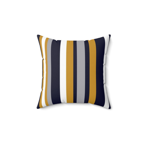 Modern striped color block throw pillow