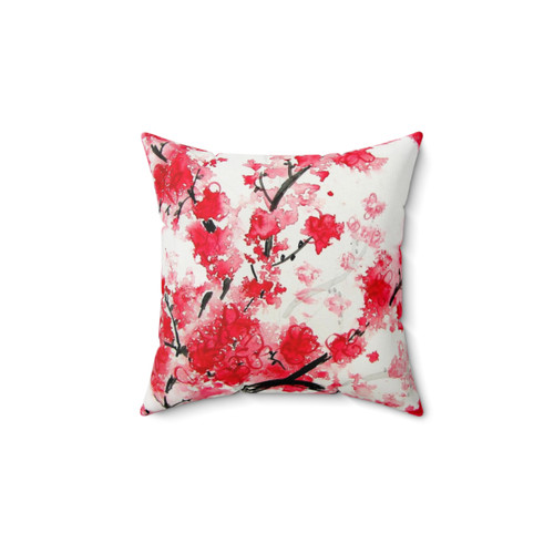 Cherry Blossom Floral Pillow