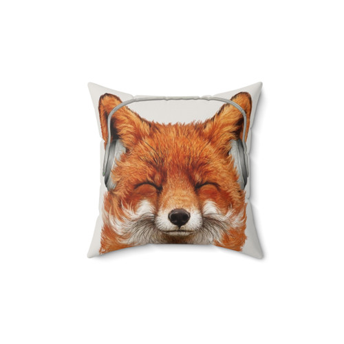 Smiling Musical Fox Pillow