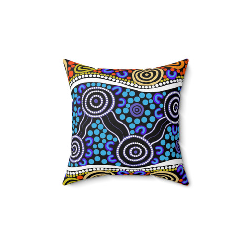 Authentic Aboriginal Art Pillow