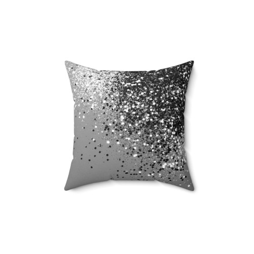 Silver Gray Glam Pillow