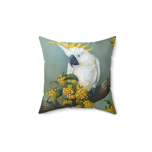 White Cockatoo Decorative Pillow