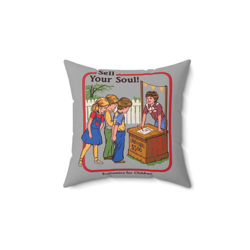 Vintage Retro Sell Your Soul Pillow