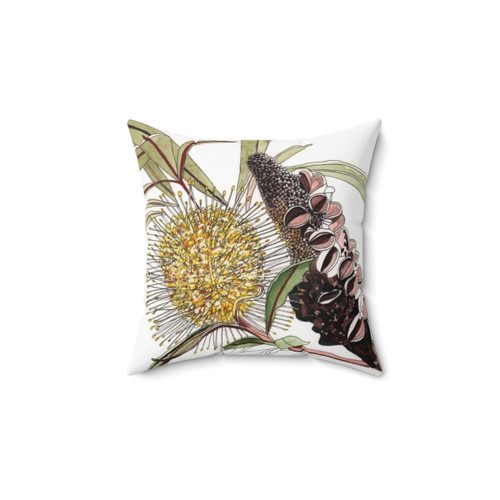 Australian Banksia Flower Pod Decorative Throw Pillow