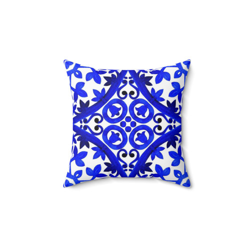 Portuguese Azulejo Tiles Decorative Pillow