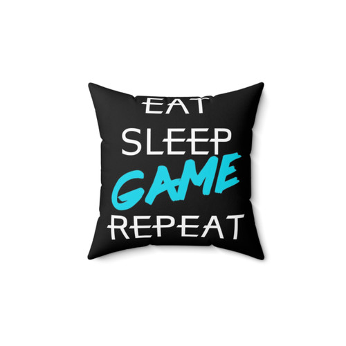 Eat, Sleep, Game, Repeat Pillow - Gaming Accessory