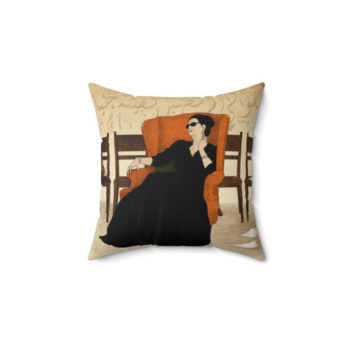 Oum Kolthoum Vintage Throw Pillow