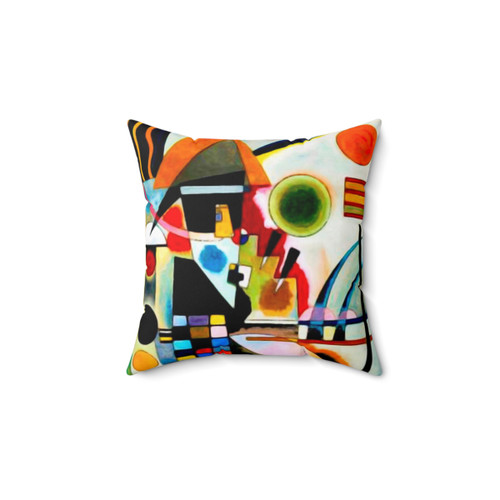 Kandinsky Swinging Pillow - Colorful Geometric Art Decor