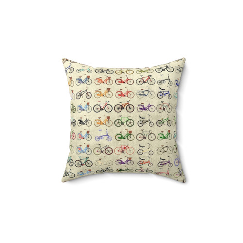 Retro Bicycle Throw Pillow