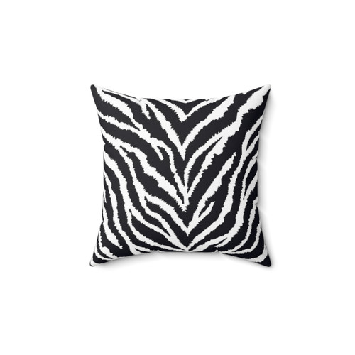 Zebra Fur Print Decorative Pillow
