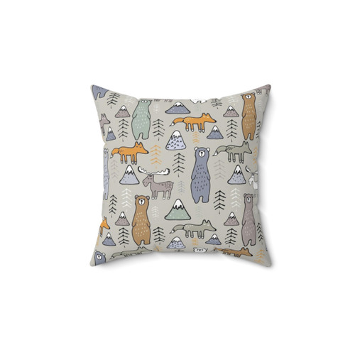 Colorful Bear Mountain Pillow