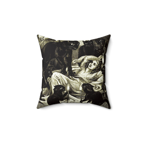 Black Cat Coven Decorative Pillow