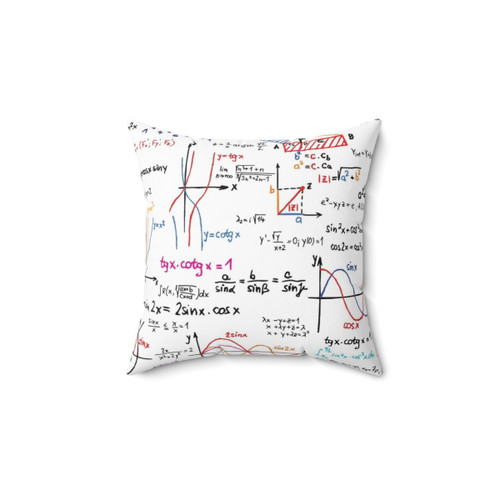 Mathematics Formulas Numbers Throw Pillow