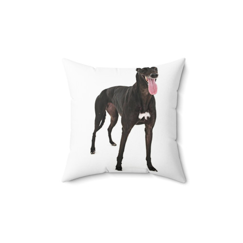 Soft Black Greyhound Pillow for Cozy Home Decor