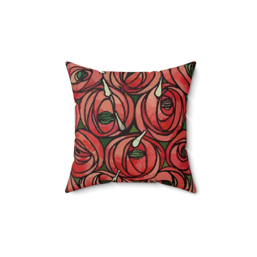 Charles Rennie Mackintosh Floral Throw Pillow