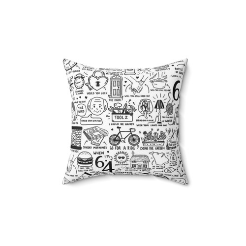 Beatles When I'm Sixty Four Pillow