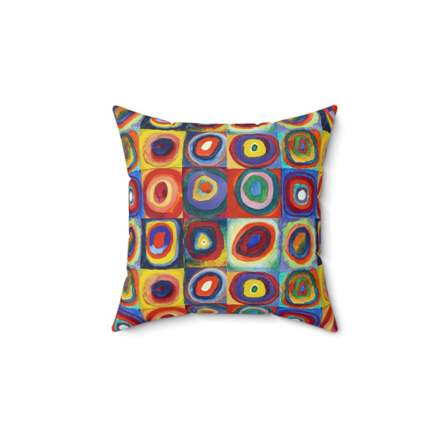 Wassily Kandinsky Art Pillow - Colorful Abstract Bauhaus Cushion