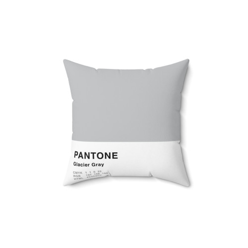 Gray Pantone Decorative Pillow