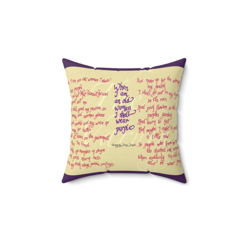 Funny Wear Purple Pillow featuring The Warning quote